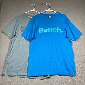 Lot of 2 Bench T Shirts‎ Men's Medium Short Sleeve Casual Urban   Graphic  NEW